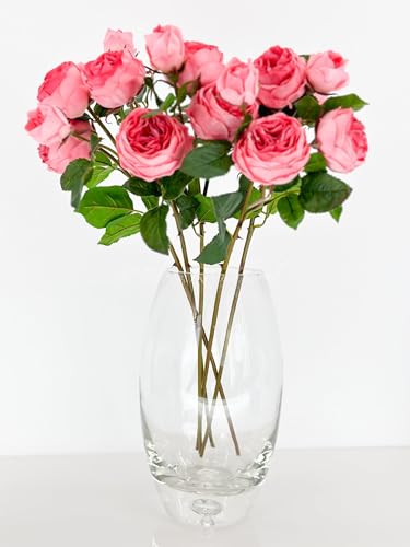 Product: WINDALY 3PCS Light Pink Cabbage Rose Stem,23" Tall Luxury Artificial Flower Bouquet for Wedding/Home Decoration (NO VASE)