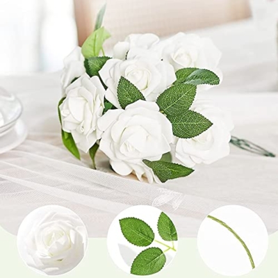 Product: Woohome Bulk Rose Leaves 150 PCS Artificial Green Leaves Artificial Fake Rose Flower Leaves for DIY Wedding Bouquets Party Decorations Rose Vine Wreath Garlands Supplies