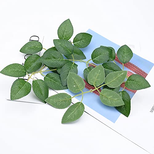 Product: Woohome Bulk Rose Leaves 150 PCS Artificial Green Leaves Artificial Fake Rose Flower Leaves for DIY Wedding Bouquets Party Decorations Rose Vine Wreath Garlands Supplies
