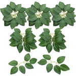 Product: Woohome Bulk Rose Leaves 150 PCS Artificial Green Leaves Artificial Fake Rose Flower Leaves for DIY Wedding Bouquets Party Decorations Rose Vine Wreath Garlands Supplies