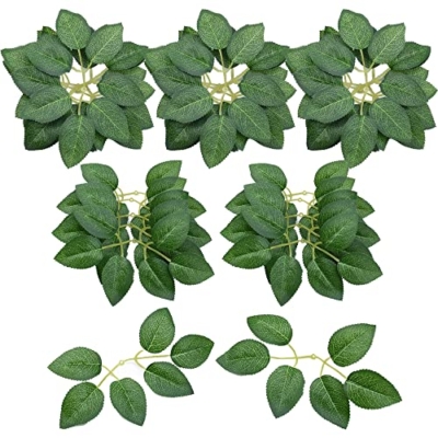 Product: Woohome Bulk Rose Leaves 150 PCS Artificial Green Leaves Artificial Fake Rose Flower Leaves for DIY Wedding Bouquets Party Decorations Rose Vine Wreath Garlands Supplies