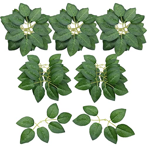 Product: Woohome Bulk Rose Leaves 150 PCS Artificial Green Leaves Artificial Fake Rose Flower Leaves for DIY Wedding Bouquets Party Decorations Rose Vine Wreath Garlands Supplies